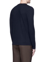 Back View -Click To Enlarge Geometric jacquard sweater