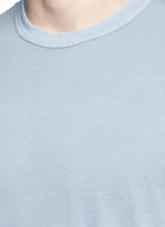 Detail View -Click To Enlarge Crew neck cotton slub jersey T-shirt