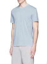 Front View -Click To Enlarge Crew neck cotton slub jersey T-shirt