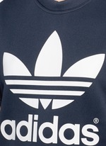 Detail View -Click To Enlarge 'HY SSL' Trefoil logo print boxy sweatshirt