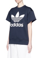 Front View -Click To Enlarge 'HY SSL' Trefoil logo print boxy sweatshirt
