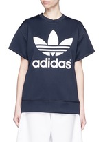 Main View -Click To Enlarge 'HY SSL' Trefoil logo print boxy sweatshirt