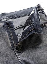 Click To Enlarge 'Skate' bleach stain frayed jeans