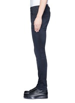 Detail View -Click To Enlarge 'Skate' distressed slim fit jeans