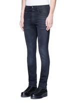 Front View -Click To Enlarge 'Skate' distressed slim fit jeans