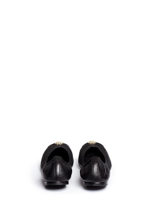 Click To Zoom Tory Burch - 'Jolie' patent toe cap leather ballerina flats