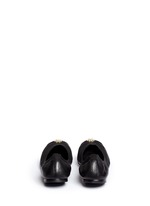 Back View -Click To Enlarge 'Jolie' patent toe cap leather ballerina flats