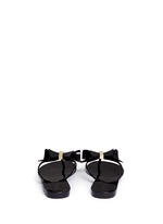 Back View -Click To Enlarge 'Harmonic Bow II' butterfly front PVC flip flops