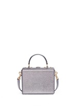 Back View -Click To Enlarge 'Dolce Box' DG Family appliqué metallic leather bag