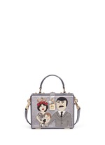 Main View -Click To Enlarge 'Dolce Box' DG Family appliqué metallic leather bag
