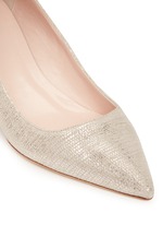 Detail View -Click To Enlarge 'Milan' metallic lizard embossed suede pumps