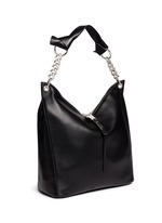Front View -Click To Enlarge 'Raven' large leather shoulder bag