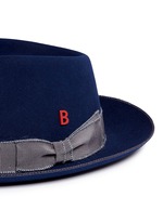 Detail View -Click To Enlarge 'Knut Whip' mohair ribbon rabbit furfelt hat