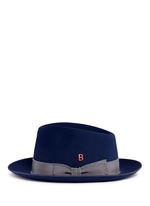 Figure View -Click To Enlarge 'Knut Whip' mohair ribbon rabbit furfelt hat