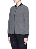 Front View -Click To Enlarge 'Scout' climate control felt bomber jacket