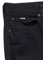 Click To Enlarge Slim fit solid cotton denim jeans