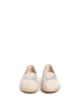 Front View -Click To Enlarge Classic mesh espadrille slip-ons