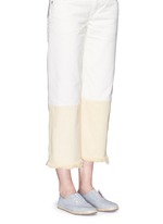 Figure View -Click To Enlarge 'Palmera' dot stitch chambray slip-on sneakers