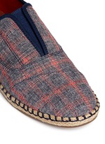 Detail View -Click To Enlarge 'Palmera' plaid espadrille slip-ons