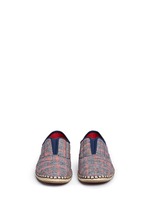 Front View -Click To Enlarge 'Palmera' plaid espadrille slip-ons