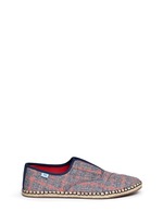 Main View -Click To Enlarge 'Palmera' plaid espadrille slip-ons