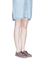 Figure View -Click To Enlarge 'Palmera' plaid espadrille slip-ons