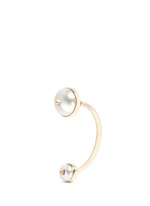 Main View -Click To Enlarge 'Rockstud' hanging pearl single earring