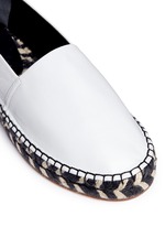 Detail View -Click To Enlarge Leather espadrille slip-ons