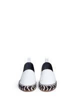 Front View -Click To Enlarge Leather espadrille slip-ons
