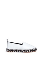 Main View -Click To Enlarge Leather espadrille slip-ons