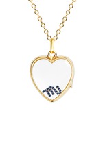 Figure View -Click To Enlarge 18k white gold sapphire zodiac charm - Scorpio