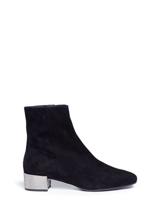 Main View - Click To Enlarge Main View - Click To Enlarge - René Caovilla - Strass pavé suede boots