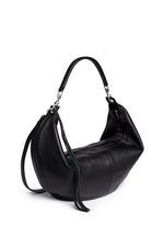 Front View -Click To Enlarge 'Julian' half moon hobo crossbody bag