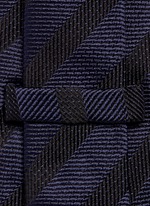 Detail View -Click To Enlarge Stripe silk tie