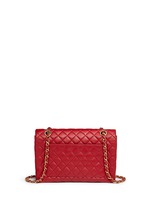 Back View -Click To Enlarge Vintage Chanel quilted leather CC lock flap bag
