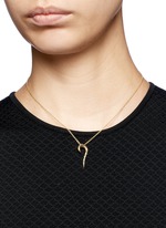 Figure View -Click To Enlarge 'Galaxy Curl' pendant diamond 14K gold necklace