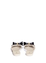 Back View -Click To Enlarge 'Harmonic Bow II' butterfly front PVC flip flops