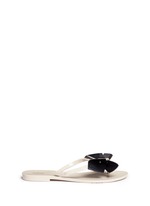Main View -Click To Enlarge 'Harmonic Bow II' butterfly front PVC flip flops