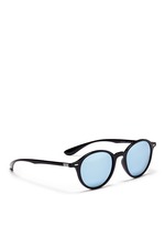 Figure View -Click To Enlarge 'RB4237 Liteforce' thermoplastic round mirror sunglasses