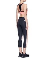 Figure View -Click To Enlarge 'Zip it up' mesh panel sports bra
