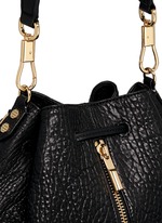 Detail View -Click To Enlarge 'Cynnie Sling' grainy leather bucket bag
