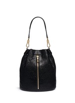 Main View -Click To Enlarge 'Cynnie Sling' grainy leather bucket bag