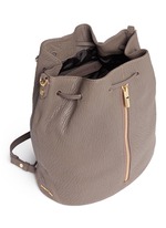Detail View -Click To Enlarge 'Cynnie Sling' grainy leather bucket bag