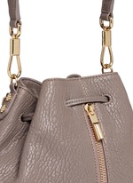 Detail View -Click To Enlarge 'Cynnie Sling' grainy leather bucket bag