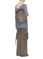 Figure View -Click To Enlarge 'Cynnie Sling' grainy leather bucket bag