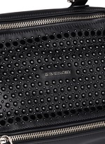 Detail View -Click To Enlarge 'Pandora' small velvet stud leather bag