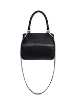 Back View -Click To Enlarge 'Pandora' small velvet stud leather bag