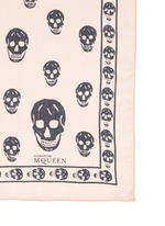Detail View -Click To Enlarge Classic skull silk chiffon scarf