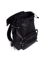 Detail View -Click To Enlarge Natural grain leather backpack