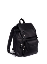 Front View -Click To Enlarge Natural grain leather backpack